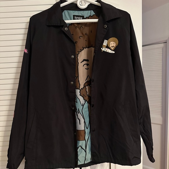 RipNDip Bob Ross Windbreaker - Picture 1 of 5
